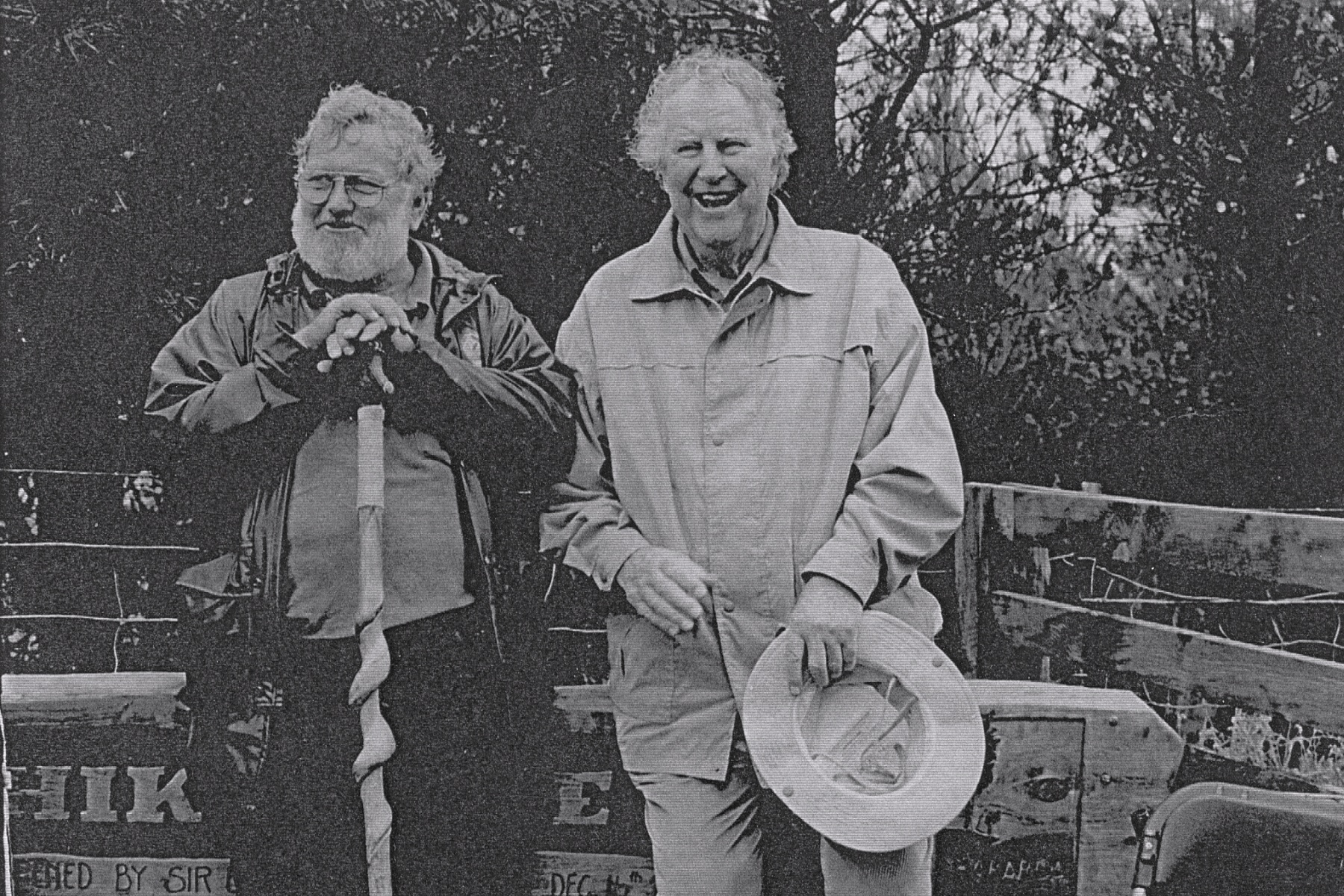 Neil Devantier and Sir Edmond Hillary