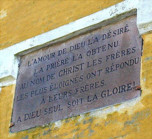 Inscription on the Reformed School in Fredericia, Denmark